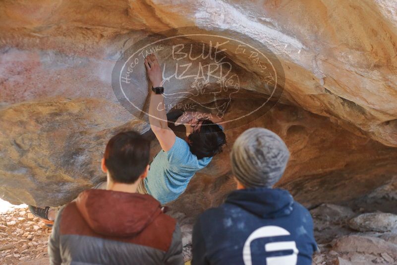 Bouldering in Hueco Tanks on 01/18/2020 with Blue Lizard Climbing and Yoga

Filename: SRM_20200118_1322100.jpg
Aperture: f/2.8
Shutter Speed: 1/320
Body: Canon EOS-1D Mark II
Lens: Canon EF 50mm f/1.8 II