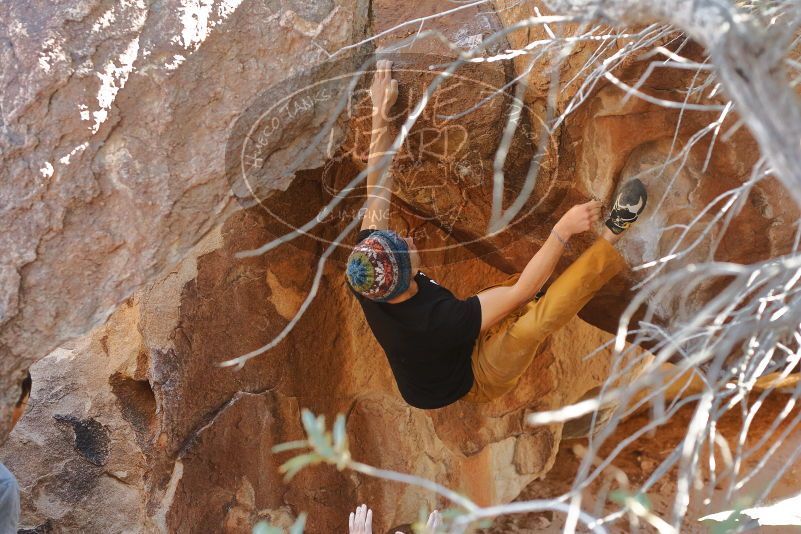Bouldering in Hueco Tanks on 01/18/2020 with Blue Lizard Climbing and Yoga

Filename: SRM_20200118_1406240.jpg
Aperture: f/3.5
Shutter Speed: 1/250
Body: Canon EOS-1D Mark II
Lens: Canon EF 50mm f/1.8 II