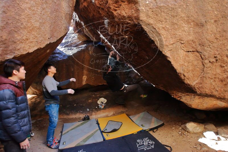 Bouldering in Hueco Tanks on 01/18/2020 with Blue Lizard Climbing and Yoga

Filename: SRM_20200118_1525470.jpg
Aperture: f/4.0
Shutter Speed: 1/250
Body: Canon EOS-1D Mark II
Lens: Canon EF 16-35mm f/2.8 L