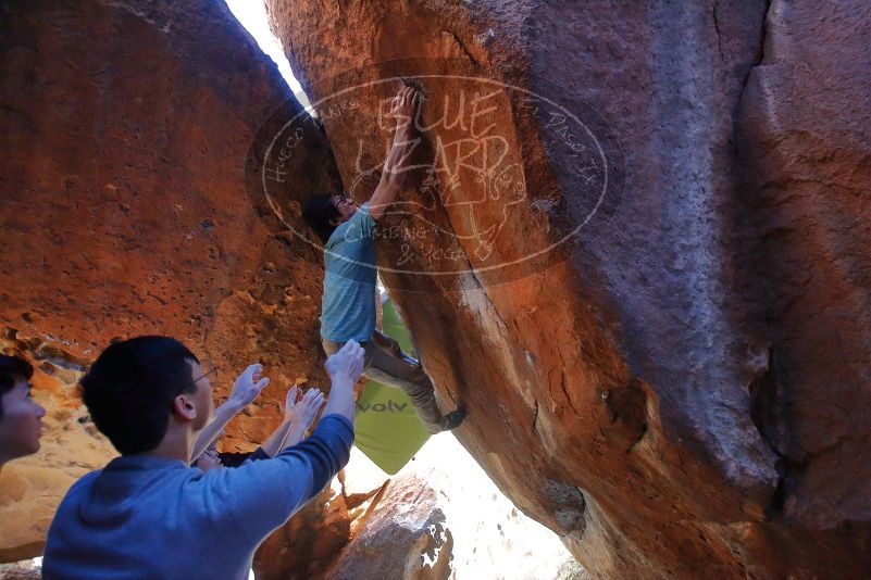 Bouldering in Hueco Tanks on 01/18/2020 with Blue Lizard Climbing and Yoga
Filename: SRM_20200118_1651250.jpg
Aperture: f/3.5
Shutter Speed: 1/250
Body: Canon EOS-1D Mark II
Lens: Canon EF 16-35mm f/2.8 L