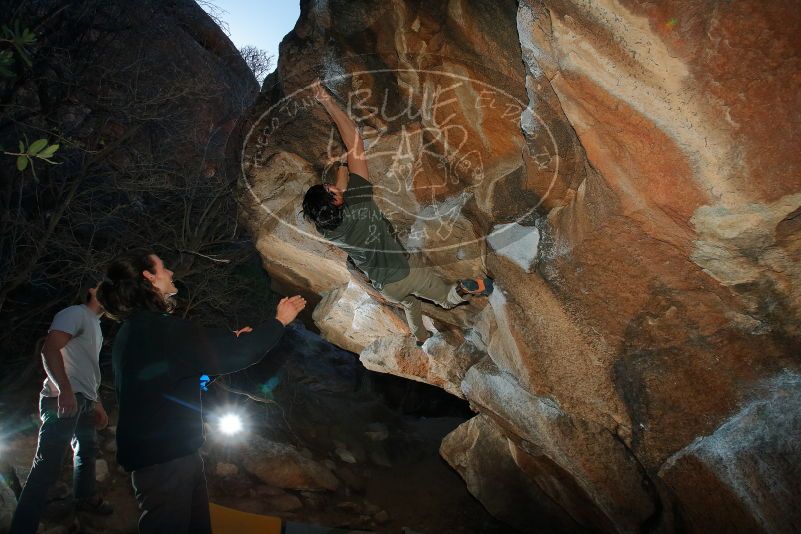 Bouldering in Hueco Tanks on 01/19/2020 with Blue Lizard Climbing and Yoga

Filename: SRM_20200119_1118200.jpg
Aperture: f/8.0
Shutter Speed: 1/250
Body: Canon EOS-1D Mark II
Lens: Canon EF 16-35mm f/2.8 L