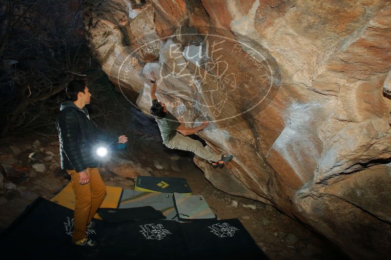 Bouldering in Hueco Tanks on 01/19/2020 with Blue Lizard Climbing and Yoga
Filename: SRM_20200119_1126210.jpg
Aperture: f/7.1
Shutter Speed: 1/250
Body: Canon EOS-1D Mark II
Lens: Canon EF 16-35mm f/2.8 L