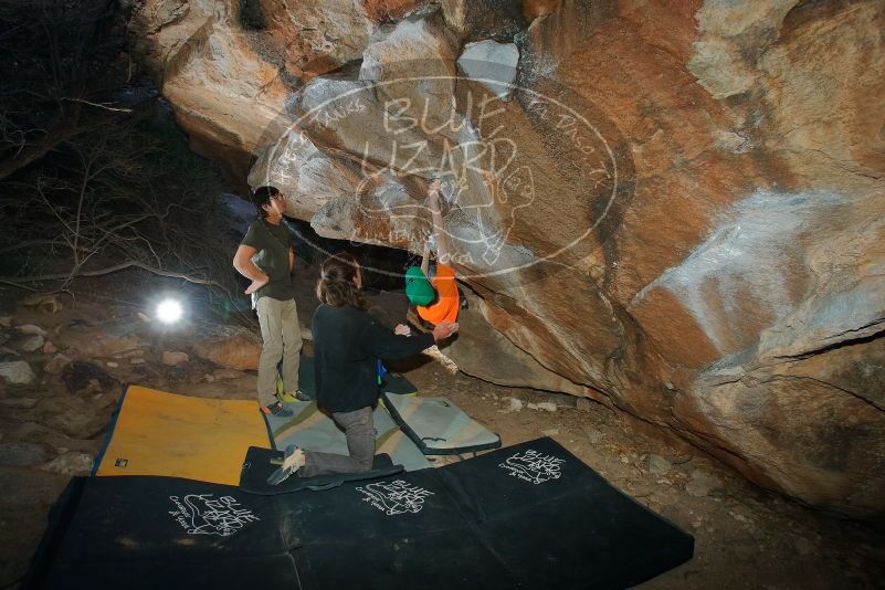 Bouldering in Hueco Tanks on 01/19/2020 with Blue Lizard Climbing and Yoga

Filename: SRM_20200119_1133540.jpg
Aperture: f/7.1
Shutter Speed: 1/250
Body: Canon EOS-1D Mark II
Lens: Canon EF 16-35mm f/2.8 L