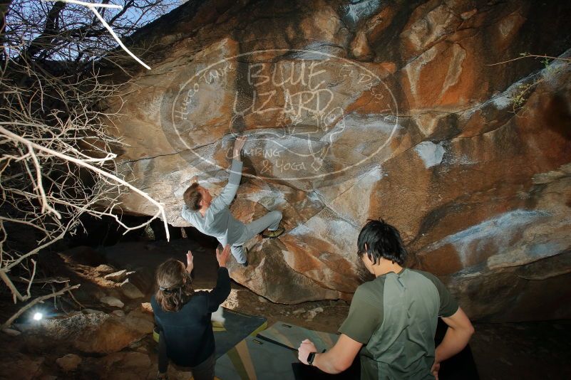 Bouldering in Hueco Tanks on 01/19/2020 with Blue Lizard Climbing and Yoga

Filename: SRM_20200119_1145090.jpg
Aperture: f/8.0
Shutter Speed: 1/250
Body: Canon EOS-1D Mark II
Lens: Canon EF 16-35mm f/2.8 L