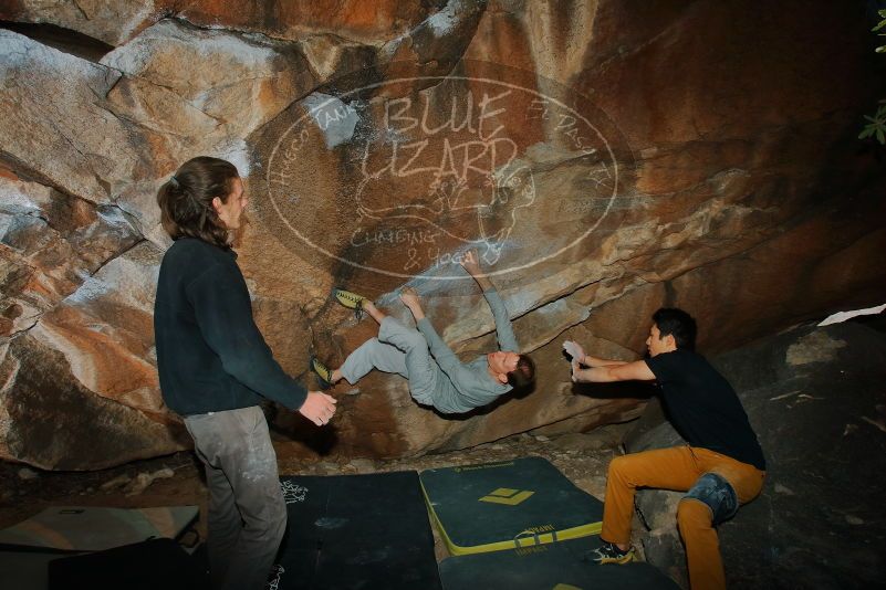 Bouldering in Hueco Tanks on 01/19/2020 with Blue Lizard Climbing and Yoga
Filename: SRM_20200119_1154230.jpg
Aperture: f/8.0
Shutter Speed: 1/250
Body: Canon EOS-1D Mark II
Lens: Canon EF 16-35mm f/2.8 L