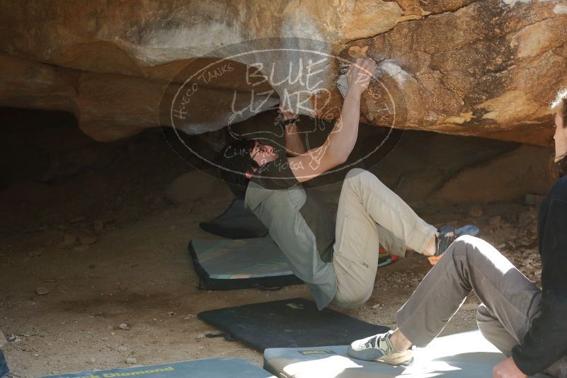 Bouldering in Hueco Tanks on 01/19/2020 with Blue Lizard Climbing and Yoga

Filename: SRM_20200119_1251300.jpg
Aperture: f/4.0
Shutter Speed: 1/250
Body: Canon EOS-1D Mark II
Lens: Canon EF 50mm f/1.8 II
