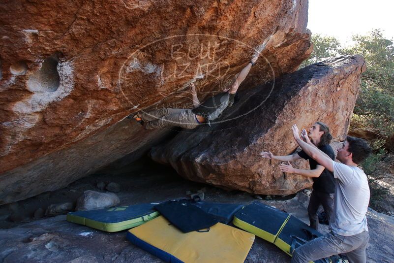 Bouldering in Hueco Tanks on 01/19/2020 with Blue Lizard Climbing and Yoga
Filename: SRM_20200119_1307340.jpg
Aperture: f/6.3
Shutter Speed: 1/320
Body: Canon EOS-1D Mark II
Lens: Canon EF 16-35mm f/2.8 L