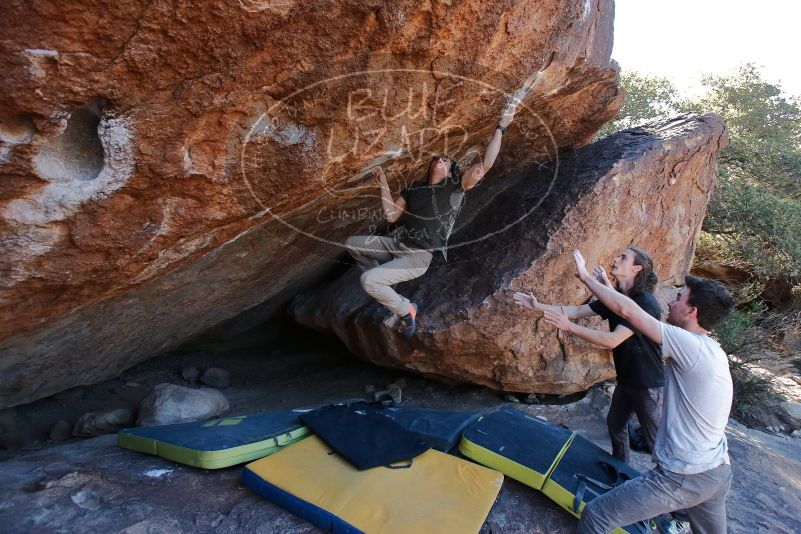 Bouldering in Hueco Tanks on 01/19/2020 with Blue Lizard Climbing and Yoga

Filename: SRM_20200119_1307350.jpg
Aperture: f/5.6
Shutter Speed: 1/320
Body: Canon EOS-1D Mark II
Lens: Canon EF 16-35mm f/2.8 L