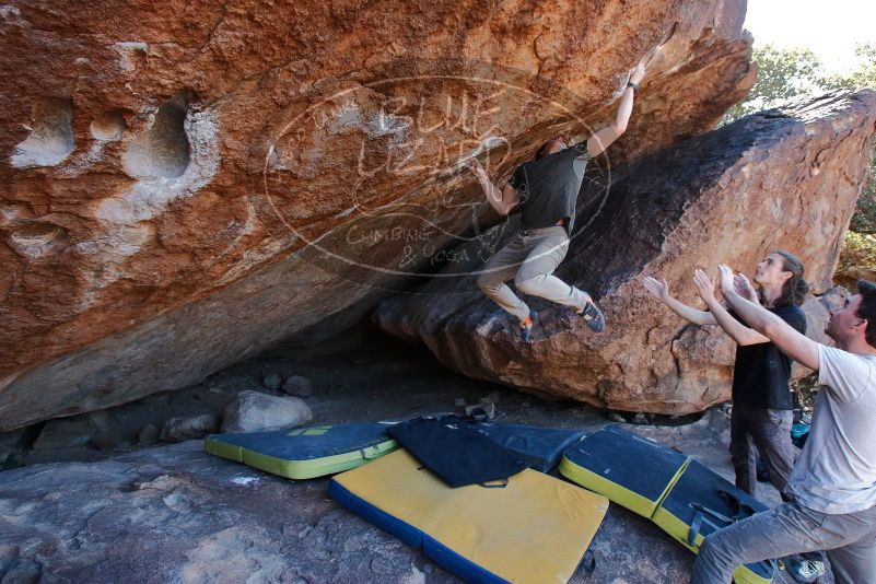 Bouldering in Hueco Tanks on 01/19/2020 with Blue Lizard Climbing and Yoga
Filename: SRM_20200119_1307380.jpg
Aperture: f/5.6
Shutter Speed: 1/320
Body: Canon EOS-1D Mark II
Lens: Canon EF 16-35mm f/2.8 L
