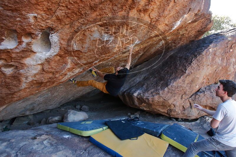 Bouldering in Hueco Tanks on 01/19/2020 with Blue Lizard Climbing and Yoga

Filename: SRM_20200119_1311280.jpg
Aperture: f/5.0
Shutter Speed: 1/320
Body: Canon EOS-1D Mark II
Lens: Canon EF 16-35mm f/2.8 L