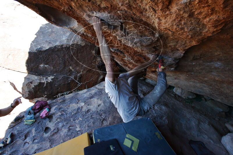 Bouldering in Hueco Tanks on 01/19/2020 with Blue Lizard Climbing and Yoga
Filename: SRM_20200119_1341060.jpg
Aperture: f/5.6
Shutter Speed: 1/320
Body: Canon EOS-1D Mark II
Lens: Canon EF 16-35mm f/2.8 L