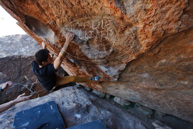 Bouldering in Hueco Tanks on 01/19/2020 with Blue Lizard Climbing and Yoga
Filename: SRM_20200119_1342350.jpg
Aperture: f/5.0
Shutter Speed: 1/320
Body: Canon EOS-1D Mark II
Lens: Canon EF 16-35mm f/2.8 L