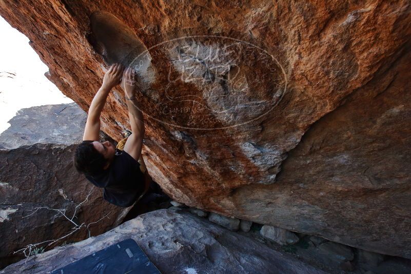 Bouldering in Hueco Tanks on 01/19/2020 with Blue Lizard Climbing and Yoga
Filename: SRM_20200119_1359290.jpg
Aperture: f/5.6
Shutter Speed: 1/320
Body: Canon EOS-1D Mark II
Lens: Canon EF 16-35mm f/2.8 L