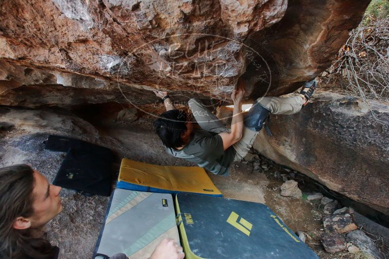 Bouldering in Hueco Tanks on 01/19/2020 with Blue Lizard Climbing and Yoga

Filename: SRM_20200119_1502230.jpg
Aperture: f/5.0
Shutter Speed: 1/320
Body: Canon EOS-1D Mark II
Lens: Canon EF 16-35mm f/2.8 L