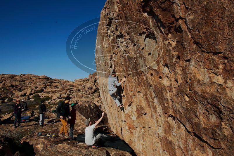 Bouldering in Hueco Tanks on 01/19/2020 with Blue Lizard Climbing and Yoga
Filename: SRM_20200119_1519230.jpg
Aperture: f/9.0
Shutter Speed: 1/500
Body: Canon EOS-1D Mark II
Lens: Canon EF 16-35mm f/2.8 L