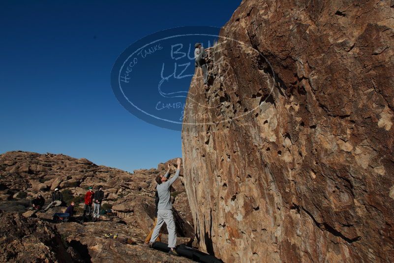 Bouldering in Hueco Tanks on 01/19/2020 with Blue Lizard Climbing and Yoga
Filename: SRM_20200119_1523480.jpg
Aperture: f/6.3
Shutter Speed: 1/500
Body: Canon EOS-1D Mark II
Lens: Canon EF 16-35mm f/2.8 L
