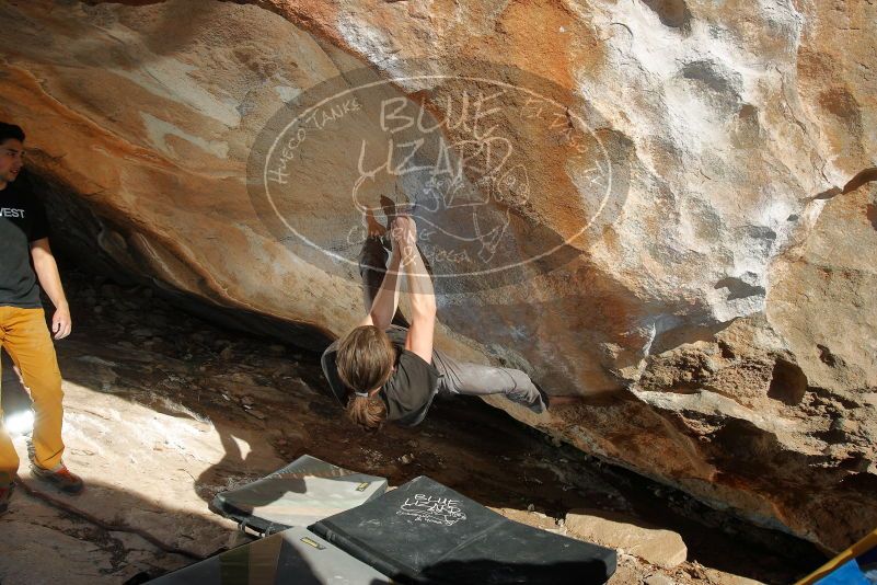 Bouldering in Hueco Tanks on 01/19/2020 with Blue Lizard Climbing and Yoga
Filename: SRM_20200119_1626410.jpg
Aperture: f/8.0
Shutter Speed: 1/250
Body: Canon EOS-1D Mark II
Lens: Canon EF 16-35mm f/2.8 L