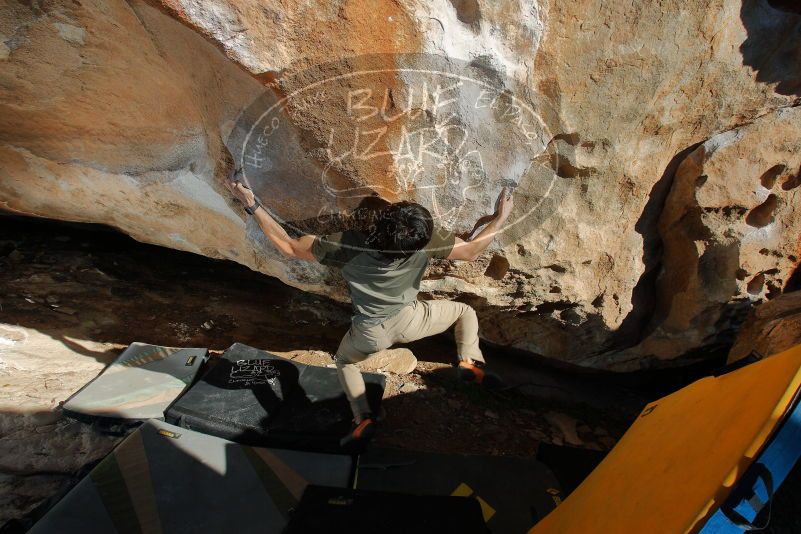 Bouldering in Hueco Tanks on 01/19/2020 with Blue Lizard Climbing and Yoga

Filename: SRM_20200119_1630410.jpg
Aperture: f/8.0
Shutter Speed: 1/250
Body: Canon EOS-1D Mark II
Lens: Canon EF 16-35mm f/2.8 L