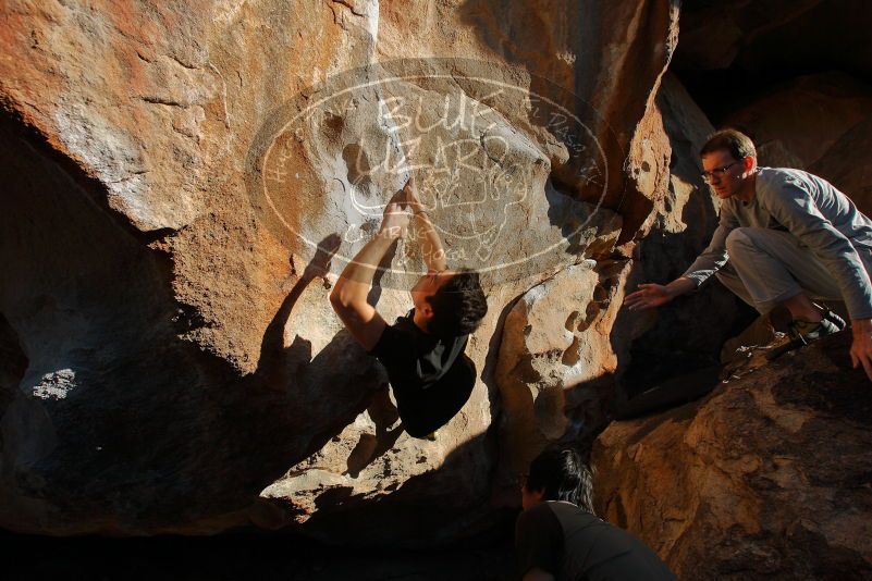 Bouldering in Hueco Tanks on 01/19/2020 with Blue Lizard Climbing and Yoga

Filename: SRM_20200119_1644130.jpg
Aperture: f/8.0
Shutter Speed: 1/250
Body: Canon EOS-1D Mark II
Lens: Canon EF 16-35mm f/2.8 L