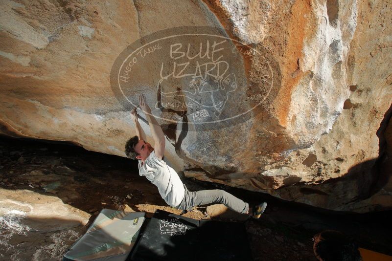 Bouldering in Hueco Tanks on 01/19/2020 with Blue Lizard Climbing and Yoga

Filename: SRM_20200119_1646320.jpg
Aperture: f/8.0
Shutter Speed: 1/250
Body: Canon EOS-1D Mark II
Lens: Canon EF 16-35mm f/2.8 L