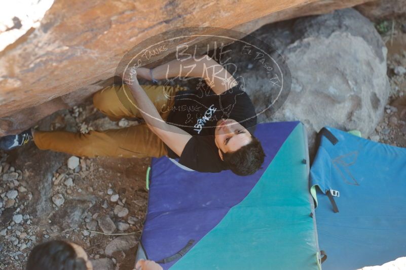 Bouldering in Hueco Tanks on 01/19/2020 with Blue Lizard Climbing and Yoga

Filename: SRM_20200119_1729580.jpg
Aperture: f/2.8
Shutter Speed: 1/320
Body: Canon EOS-1D Mark II
Lens: Canon EF 50mm f/1.8 II