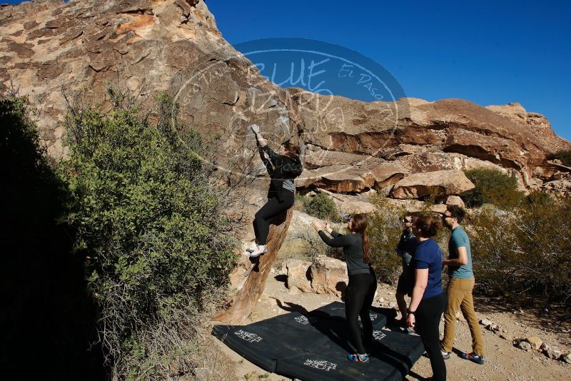 Bouldering in Hueco Tanks on 01/26/2020 with Blue Lizard Climbing and Yoga

Filename: SRM_20200126_1100190.jpg
Aperture: f/7.1
Shutter Speed: 1/400
Body: Canon EOS-1D Mark II
Lens: Canon EF 16-35mm f/2.8 L