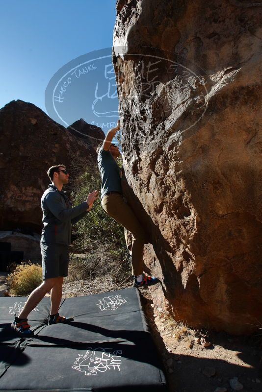 Bouldering in Hueco Tanks on 01/26/2020 with Blue Lizard Climbing and Yoga
Filename: SRM_20200126_1102580.jpg
Aperture: f/6.3
Shutter Speed: 1/400
Body: Canon EOS-1D Mark II
Lens: Canon EF 16-35mm f/2.8 L