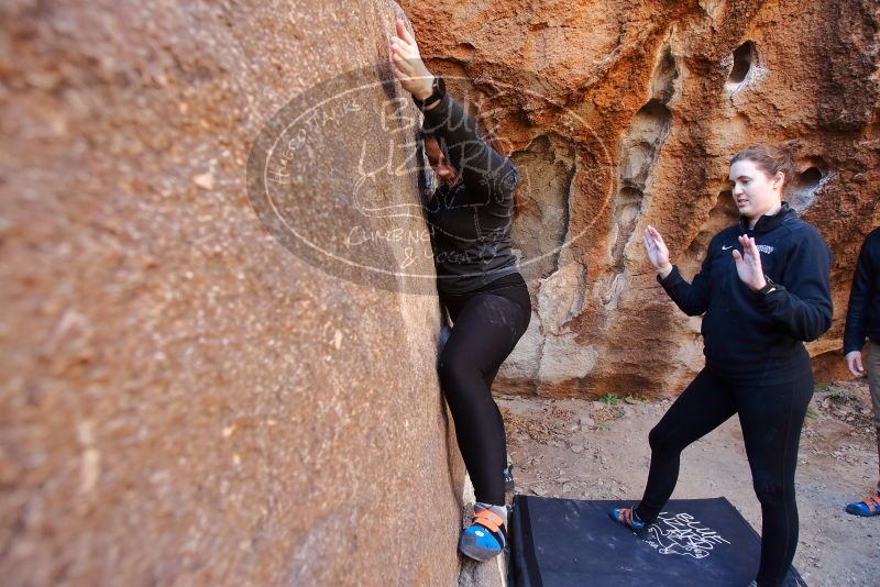 Bouldering in Hueco Tanks on 01/26/2020 with Blue Lizard Climbing and Yoga
Filename: SRM_20200126_1118230.jpg
Aperture: f/3.5
Shutter Speed: 1/200
Body: Canon EOS-1D Mark II
Lens: Canon EF 16-35mm f/2.8 L