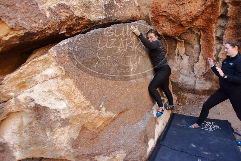 Bouldering in Hueco Tanks on 01/26/2020 with Blue Lizard Climbing and Yoga

Filename: SRM_20200126_1122590.jpg
Aperture: f/4.5
Shutter Speed: 1/200
Body: Canon EOS-1D Mark II
Lens: Canon EF 16-35mm f/2.8 L