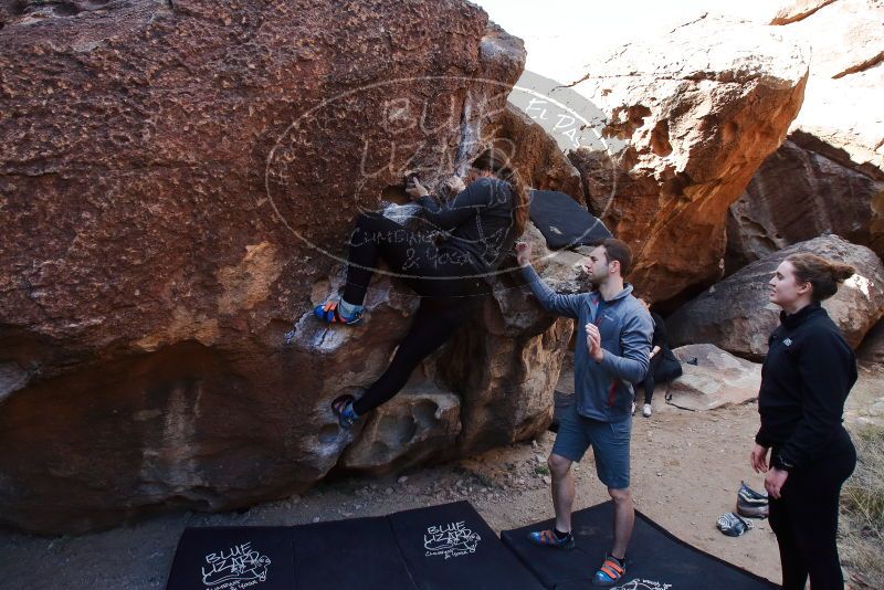 Bouldering in Hueco Tanks on 01/26/2020 with Blue Lizard Climbing and Yoga

Filename: SRM_20200126_1127560.jpg
Aperture: f/8.0
Shutter Speed: 1/200
Body: Canon EOS-1D Mark II
Lens: Canon EF 16-35mm f/2.8 L
