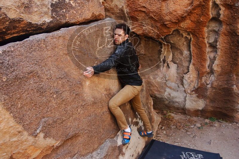 Bouldering in Hueco Tanks on 01/26/2020 with Blue Lizard Climbing and Yoga

Filename: SRM_20200126_1129360.jpg
Aperture: f/4.5
Shutter Speed: 1/250
Body: Canon EOS-1D Mark II
Lens: Canon EF 16-35mm f/2.8 L