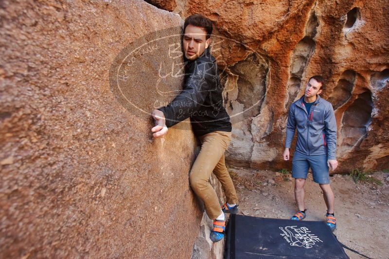 Bouldering in Hueco Tanks on 01/26/2020 with Blue Lizard Climbing and Yoga

Filename: SRM_20200126_1130440.jpg
Aperture: f/4.0
Shutter Speed: 1/250
Body: Canon EOS-1D Mark II
Lens: Canon EF 16-35mm f/2.8 L