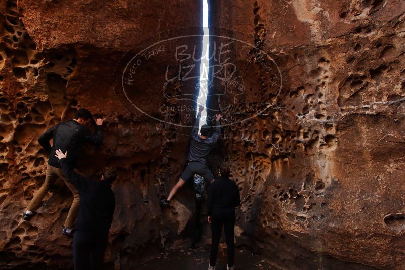 Bouldering in Hueco Tanks on 01/26/2020 with Blue Lizard Climbing and Yoga

Filename: SRM_20200126_1223500.jpg
Aperture: f/5.0
Shutter Speed: 1/125
Body: Canon EOS-1D Mark II
Lens: Canon EF 16-35mm f/2.8 L