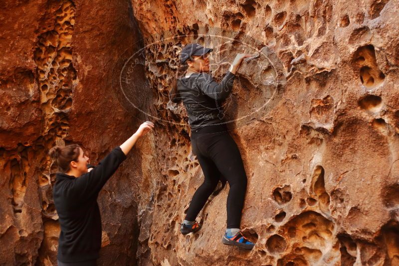 Bouldering in Hueco Tanks on 01/26/2020 with Blue Lizard Climbing and Yoga

Filename: SRM_20200126_1253190.jpg
Aperture: f/2.8
Shutter Speed: 1/125
Body: Canon EOS-1D Mark II
Lens: Canon EF 50mm f/1.8 II