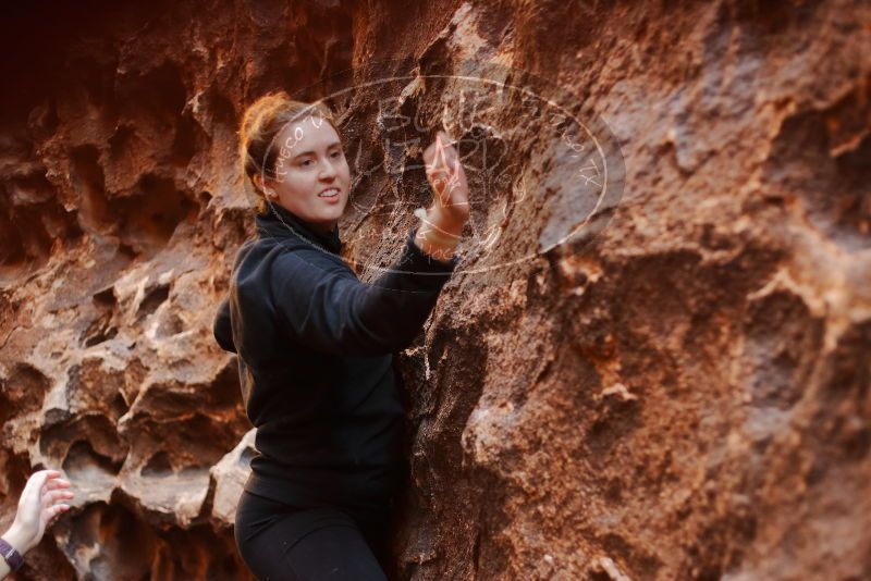 Bouldering in Hueco Tanks on 01/26/2020 with Blue Lizard Climbing and Yoga
Filename: SRM_20200126_1255490.jpg
Aperture: f/2.5
Shutter Speed: 1/125
Body: Canon EOS-1D Mark II
Lens: Canon EF 50mm f/1.8 II