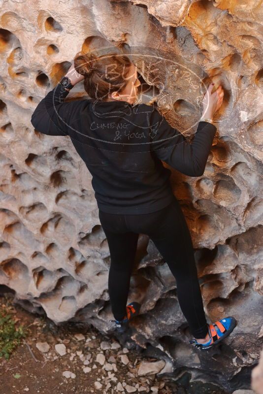 Bouldering in Hueco Tanks on 01/26/2020 with Blue Lizard Climbing and Yoga

Filename: SRM_20200126_1316120.jpg
Aperture: f/3.2
Shutter Speed: 1/125
Body: Canon EOS-1D Mark II
Lens: Canon EF 50mm f/1.8 II