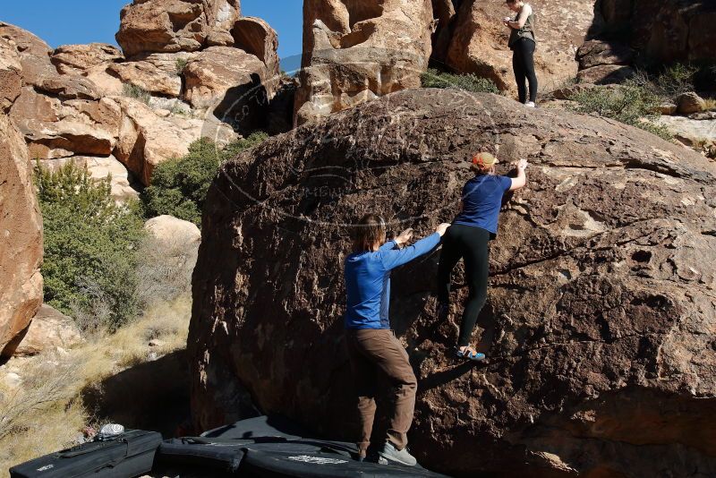 Bouldering in Hueco Tanks on 01/26/2020 with Blue Lizard Climbing and Yoga

Filename: SRM_20200126_1425410.jpg
Aperture: f/8.0
Shutter Speed: 1/400
Body: Canon EOS-1D Mark II
Lens: Canon EF 16-35mm f/2.8 L