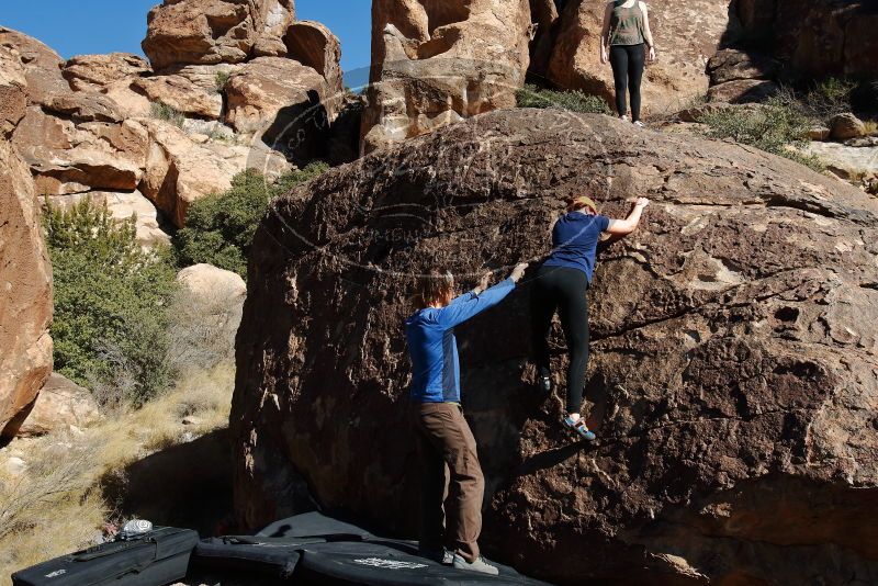 Bouldering in Hueco Tanks on 01/26/2020 with Blue Lizard Climbing and Yoga

Filename: SRM_20200126_1425580.jpg
Aperture: f/8.0
Shutter Speed: 1/400
Body: Canon EOS-1D Mark II
Lens: Canon EF 16-35mm f/2.8 L