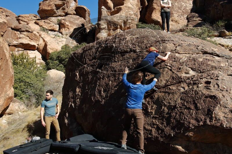 Bouldering in Hueco Tanks on 01/26/2020 with Blue Lizard Climbing and Yoga

Filename: SRM_20200126_1427070.jpg
Aperture: f/8.0
Shutter Speed: 1/400
Body: Canon EOS-1D Mark II
Lens: Canon EF 16-35mm f/2.8 L