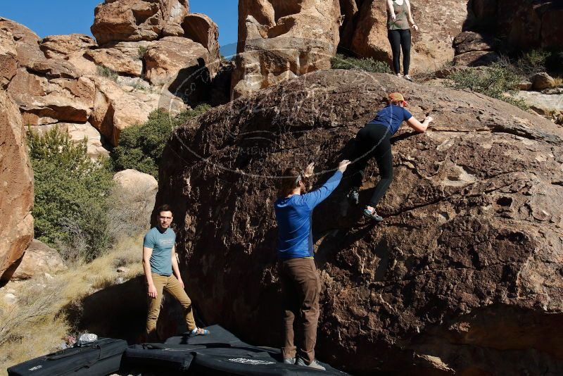 Bouldering in Hueco Tanks on 01/26/2020 with Blue Lizard Climbing and Yoga
Filename: SRM_20200126_1427200.jpg
Aperture: f/8.0
Shutter Speed: 1/400
Body: Canon EOS-1D Mark II
Lens: Canon EF 16-35mm f/2.8 L