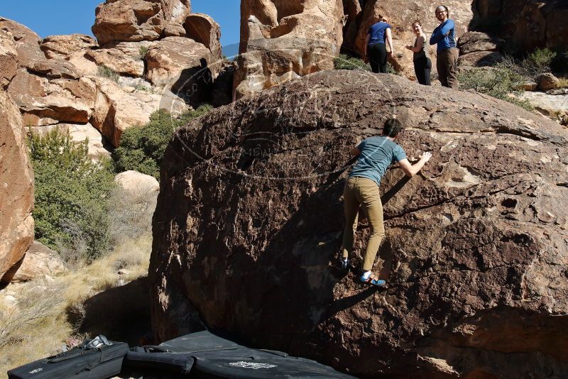 Bouldering in Hueco Tanks on 01/26/2020 with Blue Lizard Climbing and Yoga

Filename: SRM_20200126_1429440.jpg
Aperture: f/7.1
Shutter Speed: 1/400
Body: Canon EOS-1D Mark II
Lens: Canon EF 16-35mm f/2.8 L