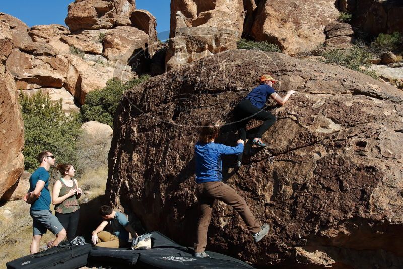 Bouldering in Hueco Tanks on 01/26/2020 with Blue Lizard Climbing and Yoga

Filename: SRM_20200126_1447150.jpg
Aperture: f/8.0
Shutter Speed: 1/400
Body: Canon EOS-1D Mark II
Lens: Canon EF 16-35mm f/2.8 L