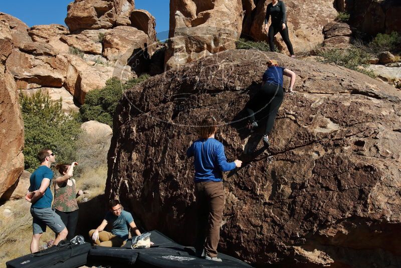 Bouldering in Hueco Tanks on 01/26/2020 with Blue Lizard Climbing and Yoga
Filename: SRM_20200126_1447460.jpg
Aperture: f/8.0
Shutter Speed: 1/400
Body: Canon EOS-1D Mark II
Lens: Canon EF 16-35mm f/2.8 L