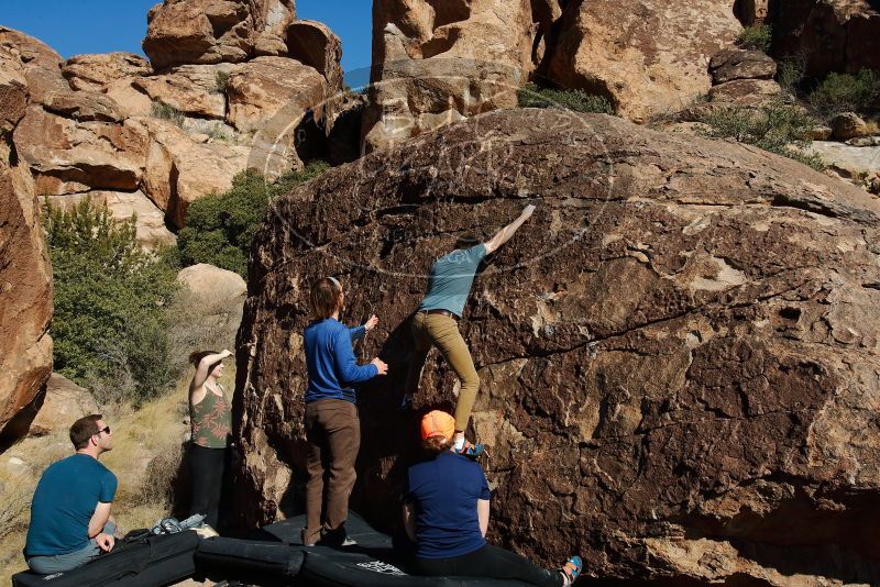 Bouldering in Hueco Tanks on 01/26/2020 with Blue Lizard Climbing and Yoga

Filename: SRM_20200126_1512050.jpg
Aperture: f/10.0
Shutter Speed: 1/400
Body: Canon EOS-1D Mark II
Lens: Canon EF 16-35mm f/2.8 L