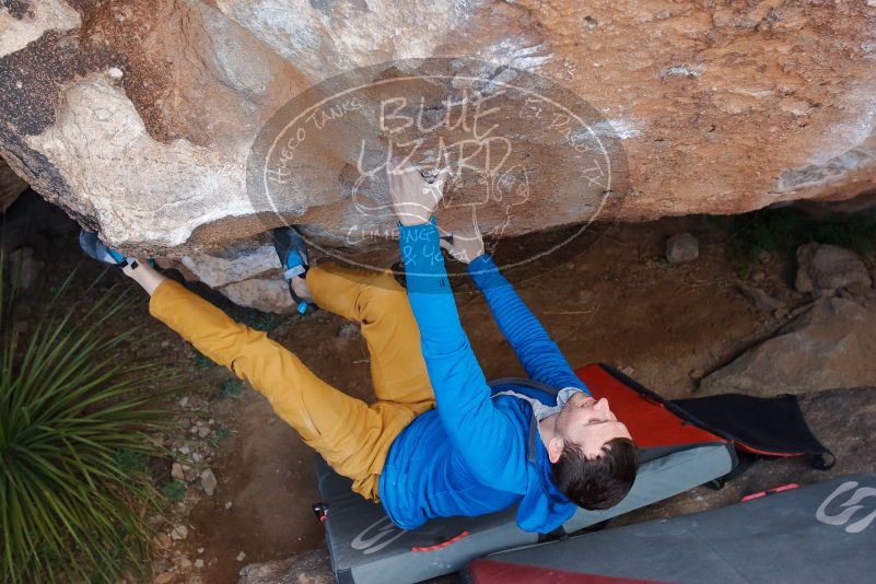 Bouldering in Hueco Tanks on 01/27/2020 with Blue Lizard Climbing and Yoga
Filename: SRM_20200127_1113340.jpg
Aperture: f/5.6
Shutter Speed: 1/250
Body: Canon EOS-1D Mark II
Lens: Canon EF 16-35mm f/2.8 L