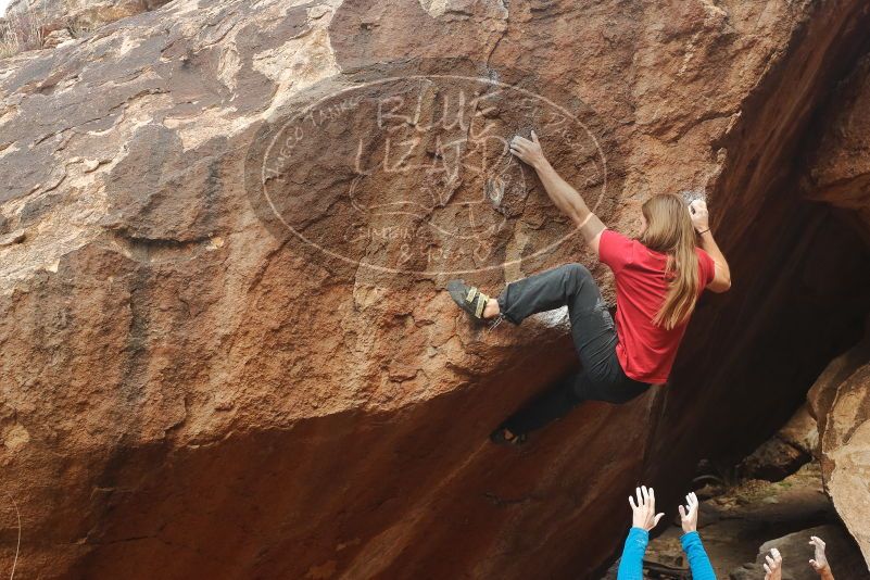 Bouldering in Hueco Tanks on 01/27/2020 with Blue Lizard Climbing and Yoga
Filename: SRM_20200127_1131330.jpg
Aperture: f/6.3
Shutter Speed: 1/250
Body: Canon EOS-1D Mark II
Lens: Canon EF 50mm f/1.8 II