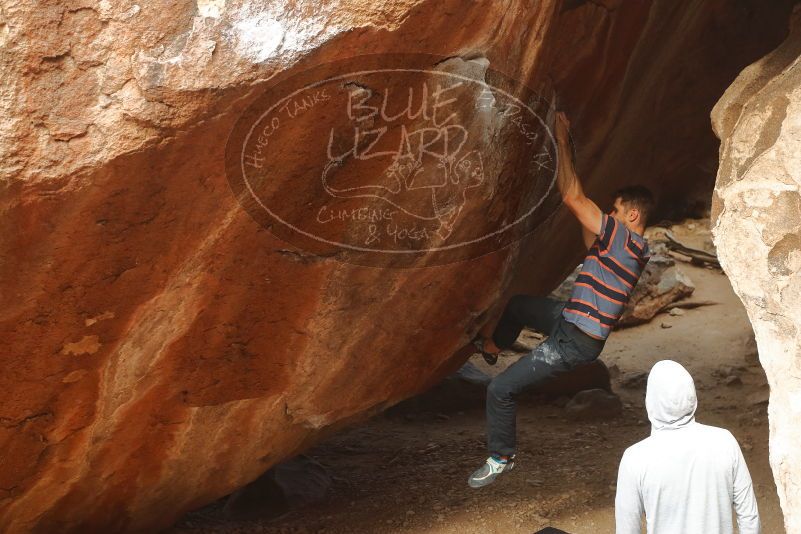 Bouldering in Hueco Tanks on 01/27/2020 with Blue Lizard Climbing and Yoga
Filename: SRM_20200127_1132260.jpg
Aperture: f/4.5
Shutter Speed: 1/250
Body: Canon EOS-1D Mark II
Lens: Canon EF 50mm f/1.8 II
