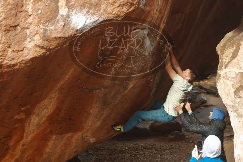Bouldering in Hueco Tanks on 01/27/2020 with Blue Lizard Climbing and Yoga
Filename: SRM_20200127_1144150.jpg
Aperture: f/3.5
Shutter Speed: 1/320
Body: Canon EOS-1D Mark II
Lens: Canon EF 50mm f/1.8 II