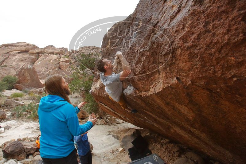 Bouldering in Hueco Tanks on 01/27/2020 with Blue Lizard Climbing and Yoga
Filename: SRM_20200127_1238490.jpg
Aperture: f/7.1
Shutter Speed: 1/250
Body: Canon EOS-1D Mark II
Lens: Canon EF 16-35mm f/2.8 L