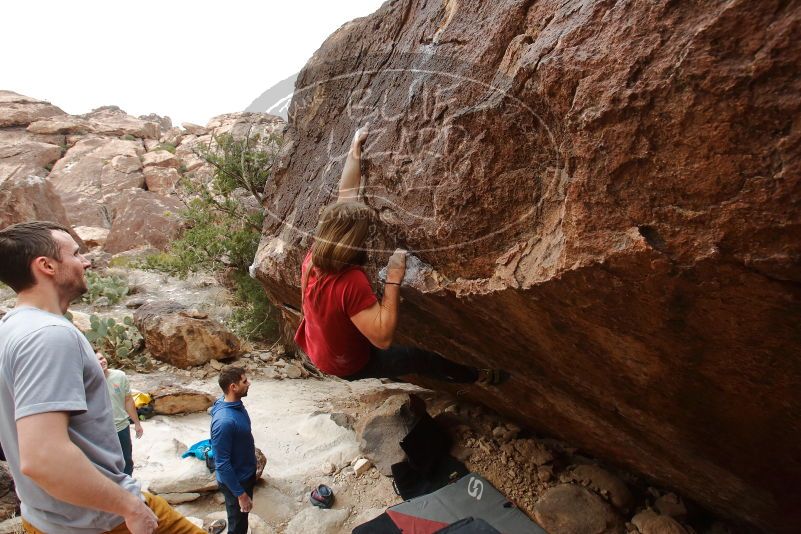 Bouldering in Hueco Tanks on 01/27/2020 with Blue Lizard Climbing and Yoga
Filename: SRM_20200127_1244070.jpg
Aperture: f/7.1
Shutter Speed: 1/250
Body: Canon EOS-1D Mark II
Lens: Canon EF 16-35mm f/2.8 L